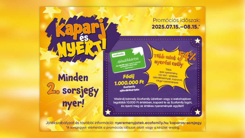 Kaparj és nyerj az Ecofamily üzletekben!