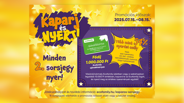 Kaparj és nyerj az Ecofamily üzletekben!