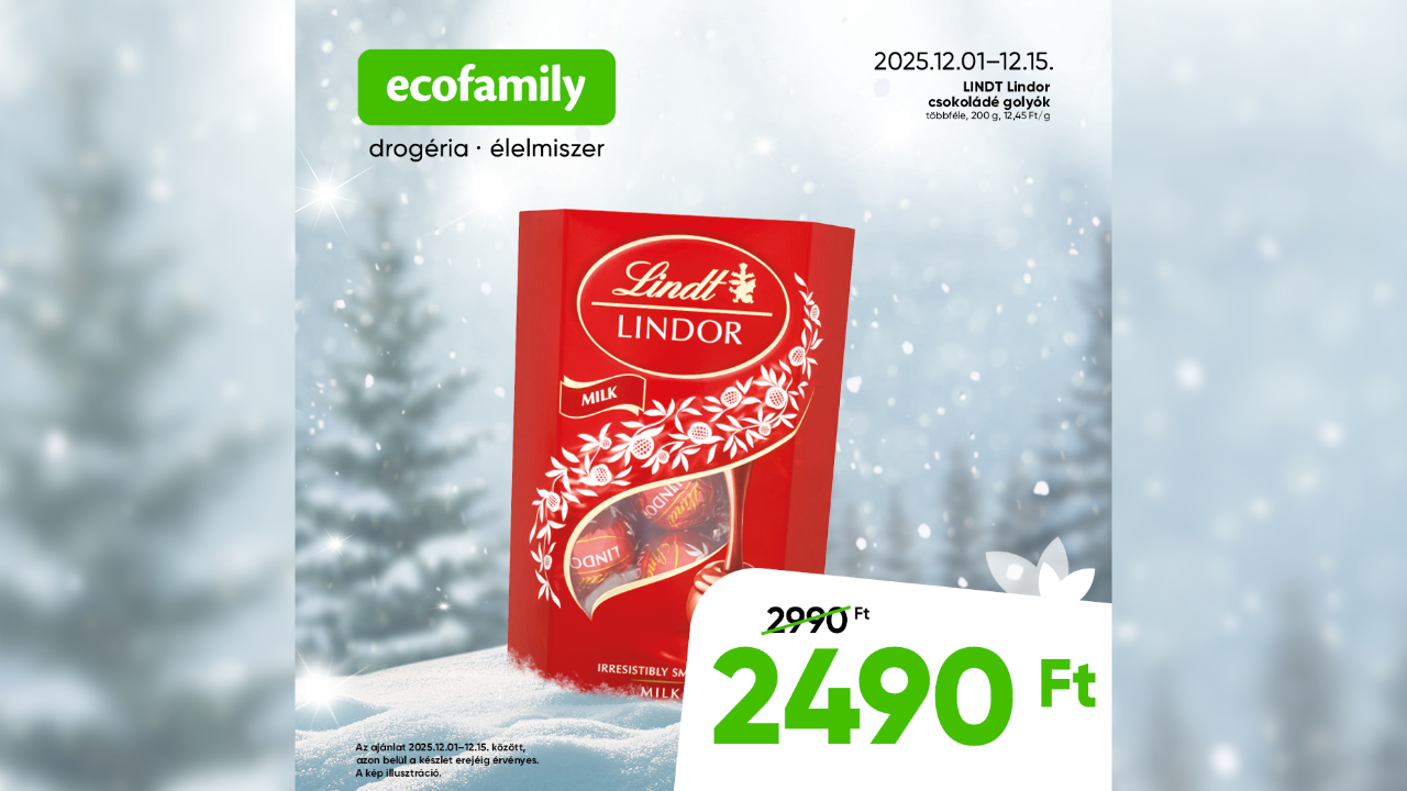 Ecofamily decemberi ajánlat | DERA PARK