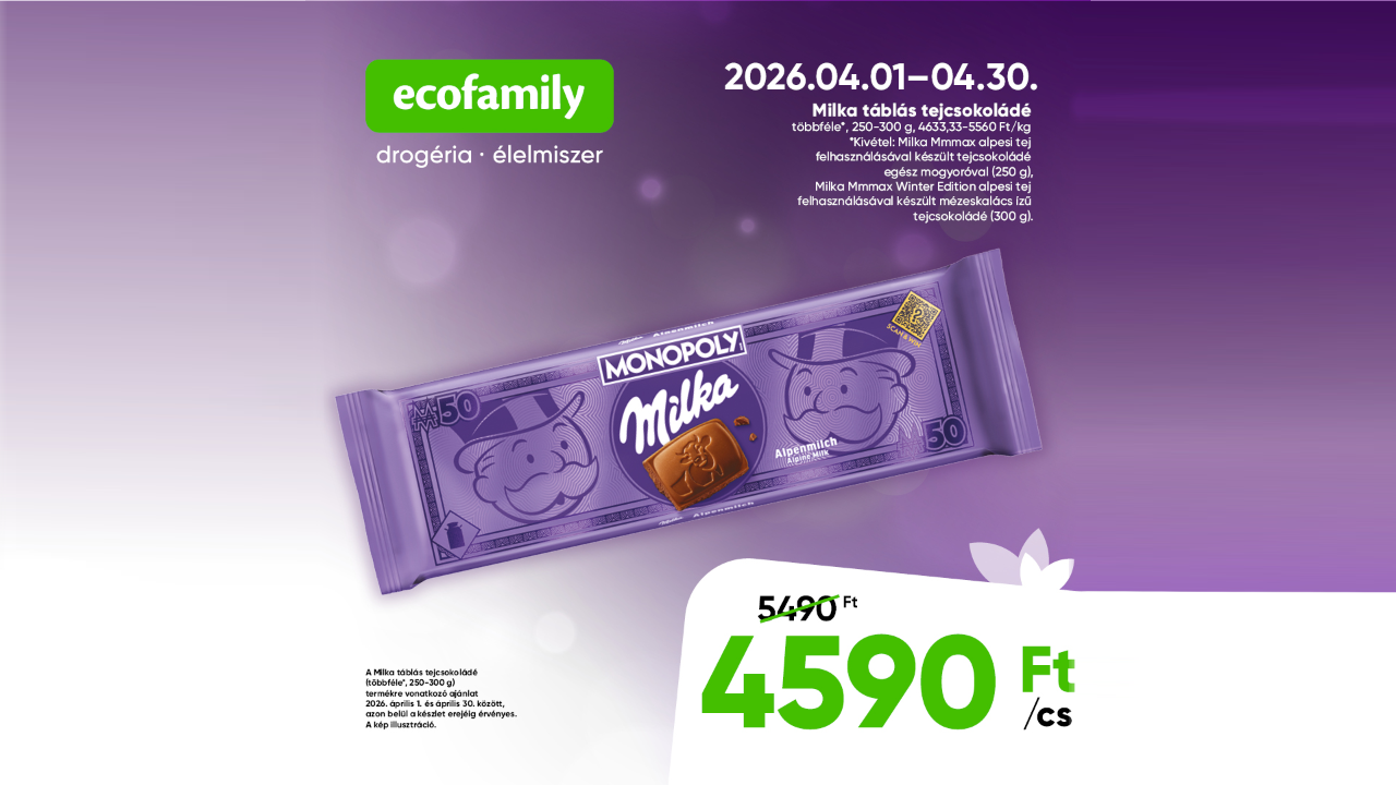 Ecofamily - Milka csokoládék | DERA PARK