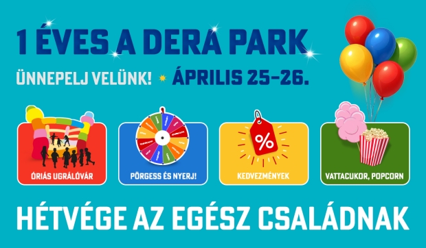 Szülinapi hétvégével ünnepel a DERA Park